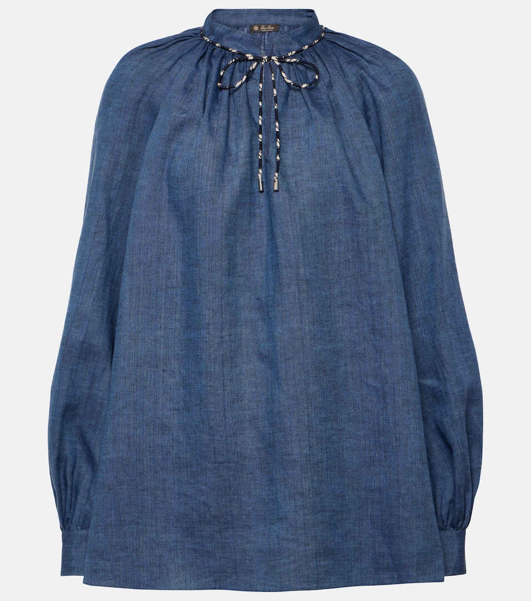 

Льняная блузка Loro Piana, Blue Still Water