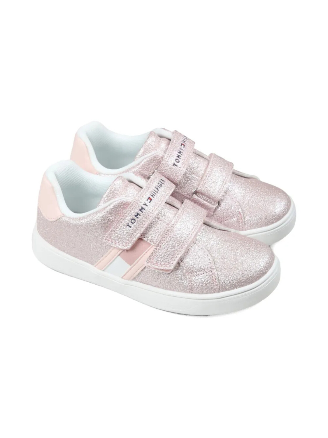 

Кроссовки Tommy Hilfiger Junior с металлическим эффектом, розовый