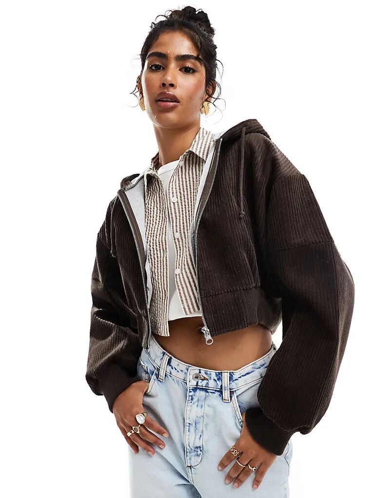 

Куртка из вельвета коричневого цвета ASOS DESIGN
