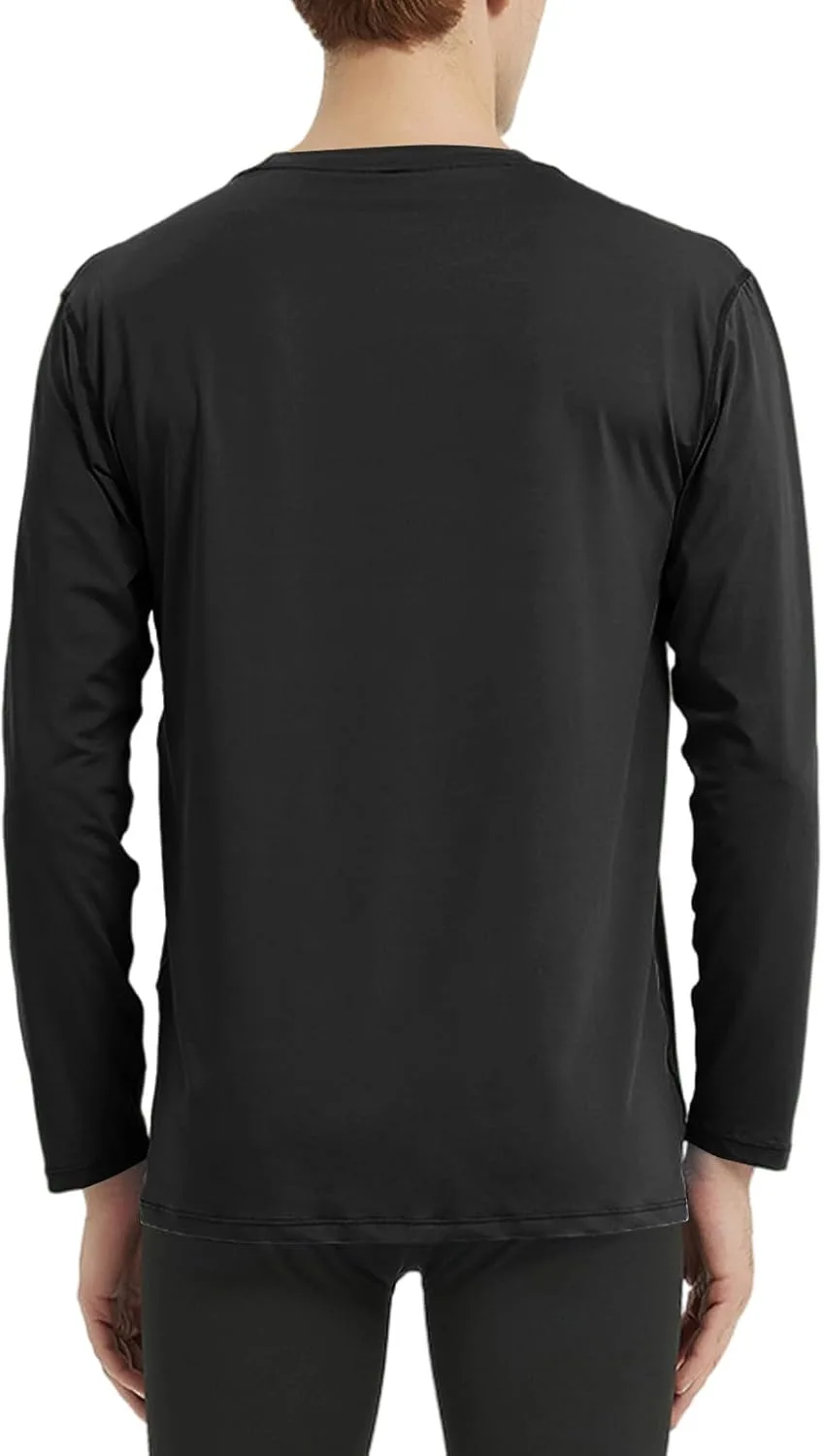 Мужская футболка с длинным рукавом Casual Fashion Crewneck Pullover, влагоотводящая, быстросохнущая, для хайкинга и рыбалки — фото 3