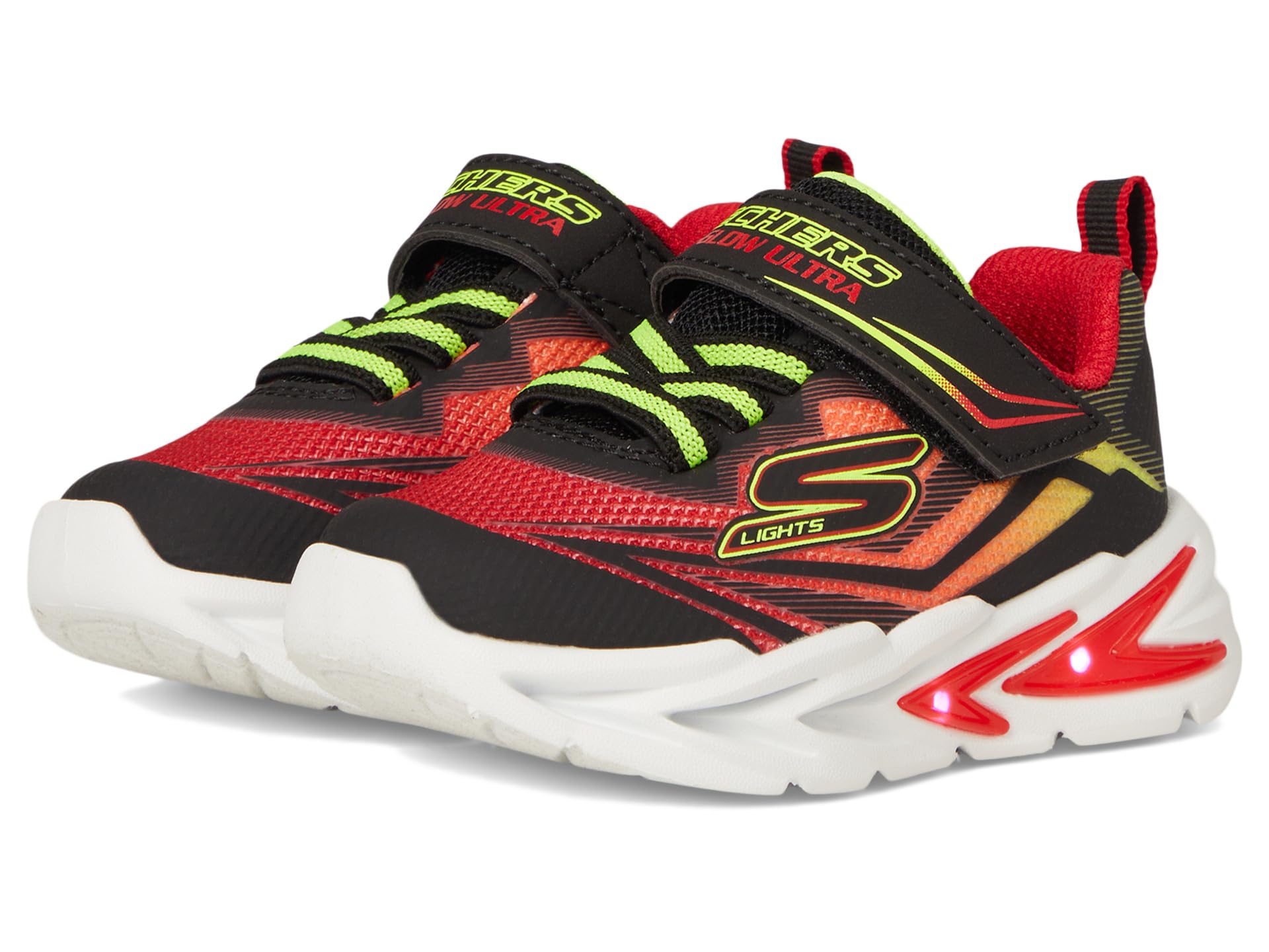 

Кроссовки SKECHERS KIDS Flex-Glow Ultra 400139N, Black/Red