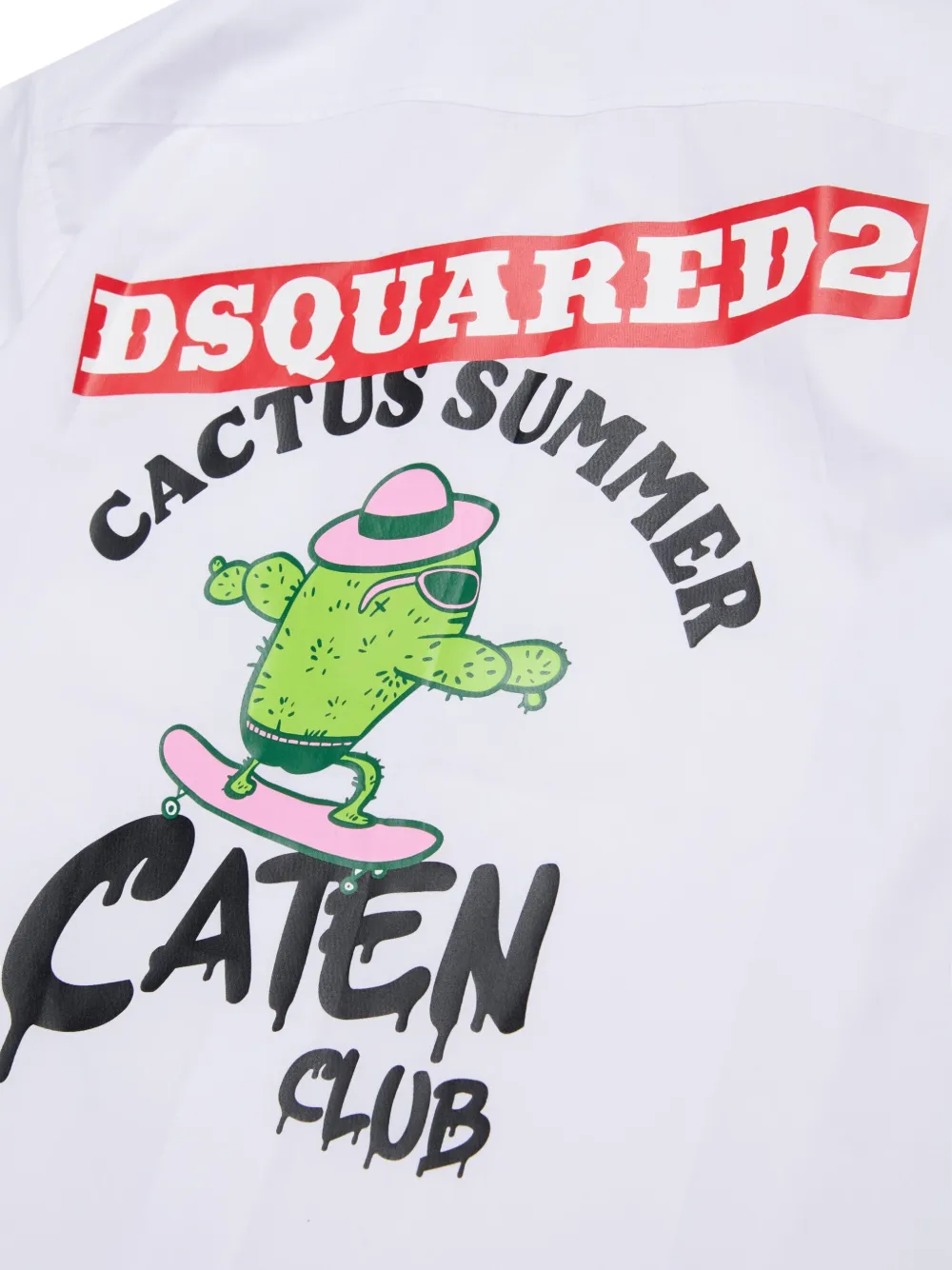 Рубашка с короткими рукавами Dsquared2 Kids, белый — фото 4