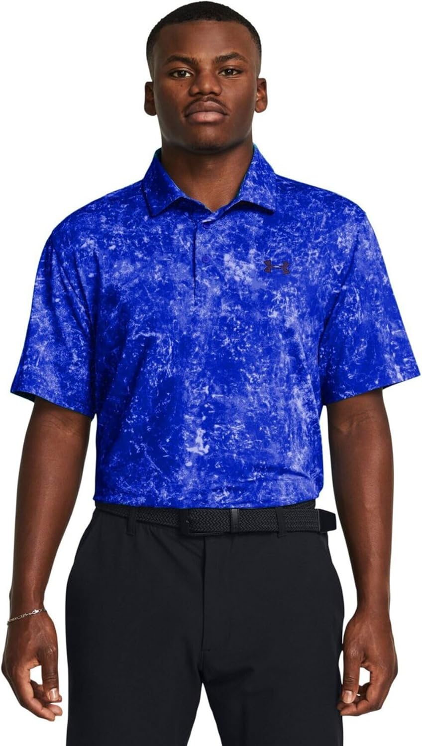 

Мужская футболка-поло UNDER ARMOUR UA Playoffs Print Polo 3.0, синий