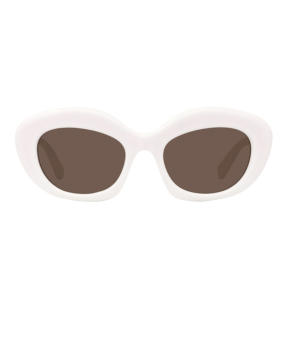 

Curvy Солнцезащитные очки Loewe, Ivory & Brown