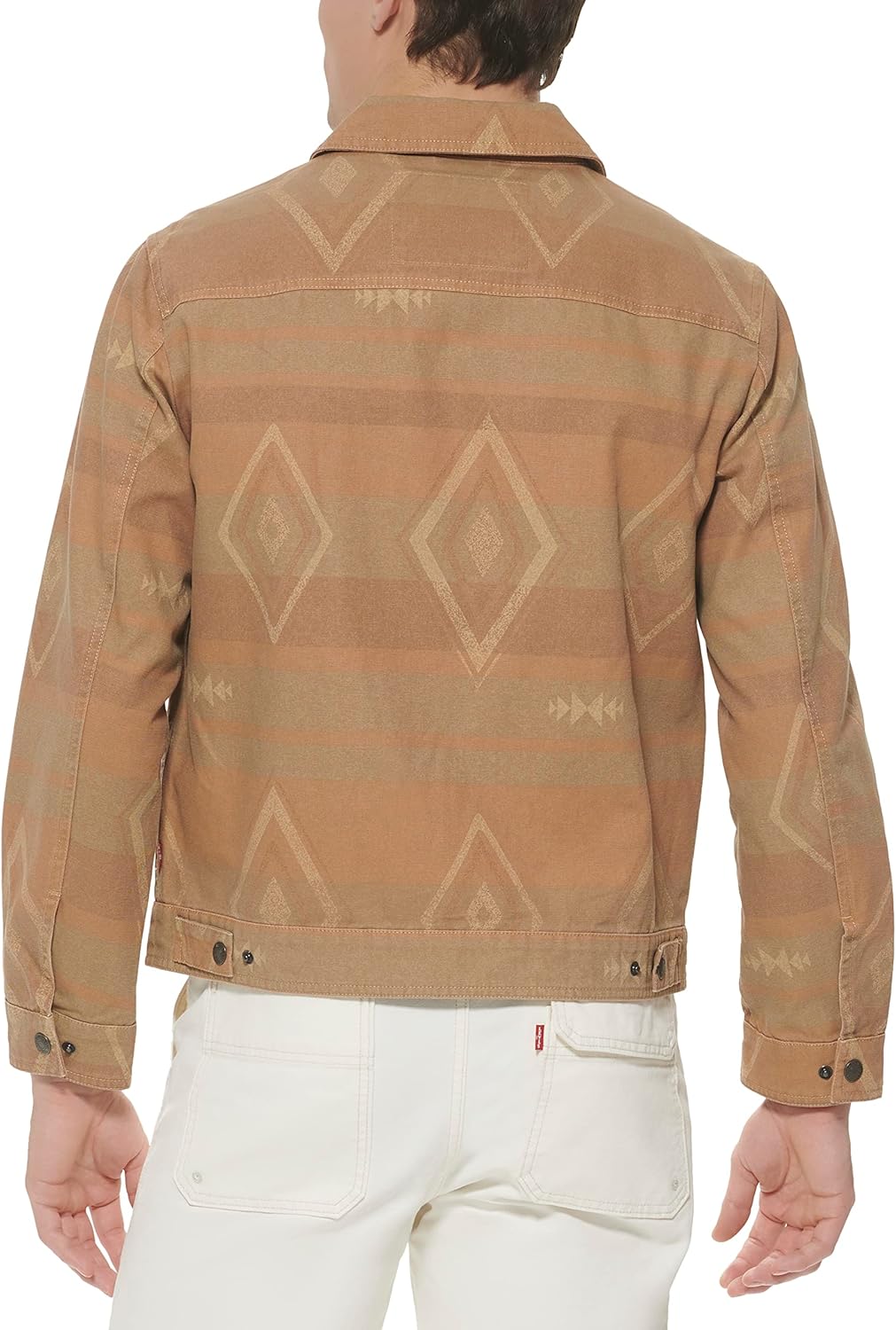 Мужская легкая куртка-рубашка Levi's для дальнобойщиков Levi's, Geo Print Cotton Canvas — фото 3