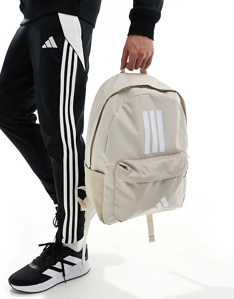

Классический рюкзак adidas Performance Back-to-School с тремя полосками серого цвета
