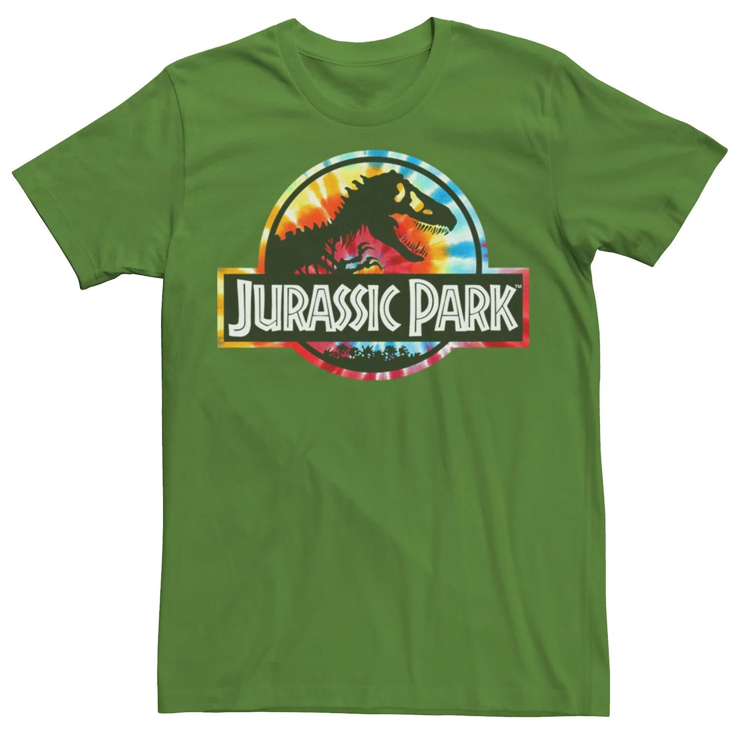 

Мужская футболка с круглым логотипом «Парк Юрского периода» Tie Dye Licensed Character