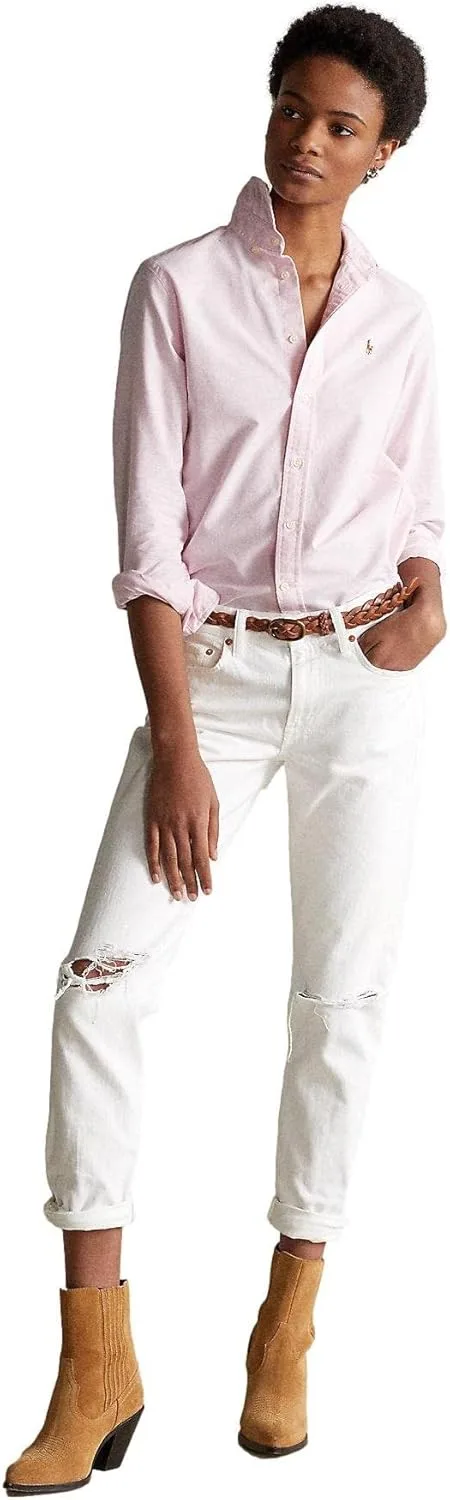 POLO RALPH LAUREN женская рубашка Oxford Classic Fit — фото 3