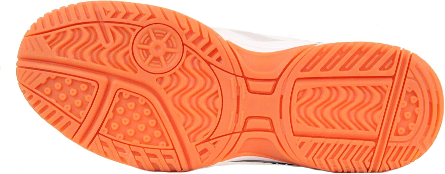 Кроссовки для зала Python Deluxe (раккетбол, сквош, бадминтон, внутренний пиклбол, волейбол) (низкие и средние) (черно-белые) (нескользящие) (без следов) Python Racquetball — фото 4