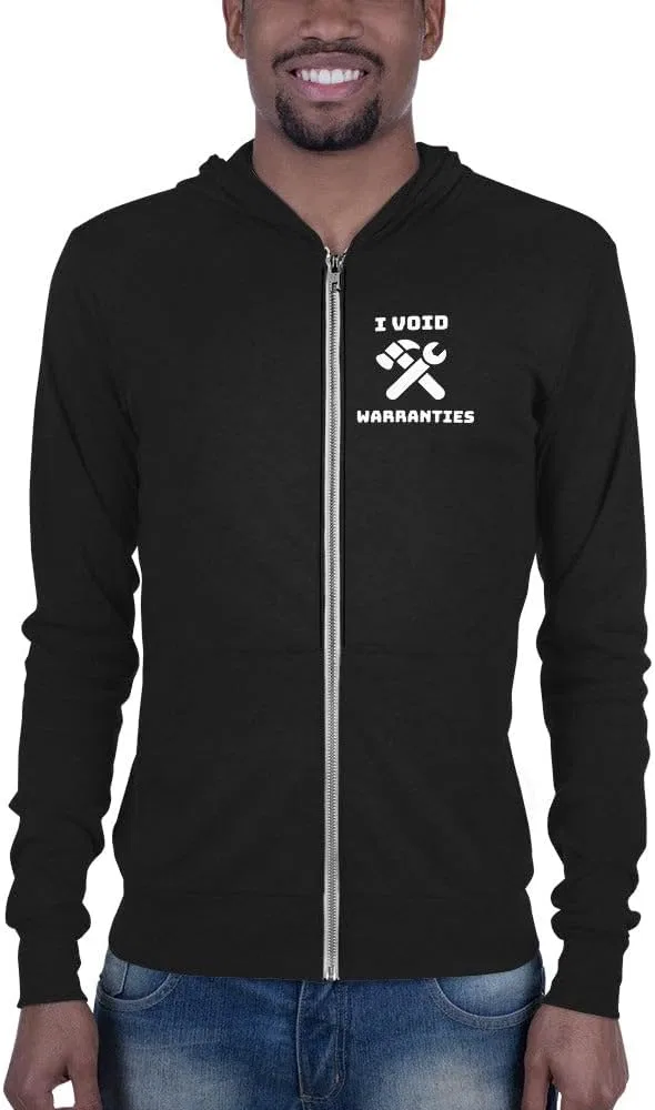 Гарантийные обязательства аннулируются - Худи унисекс на молнии — фото 4