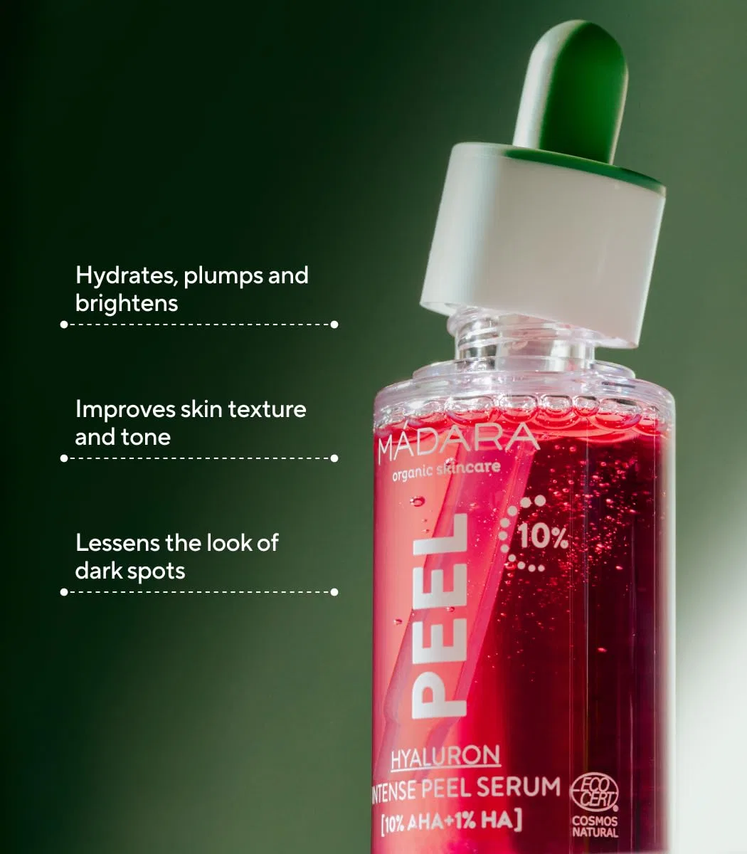 Скраб Mádara — Интенсивный для лица «Hyaluronic Intense Peel» с AHA от Organic Skin Care, 30 мл — фото 3