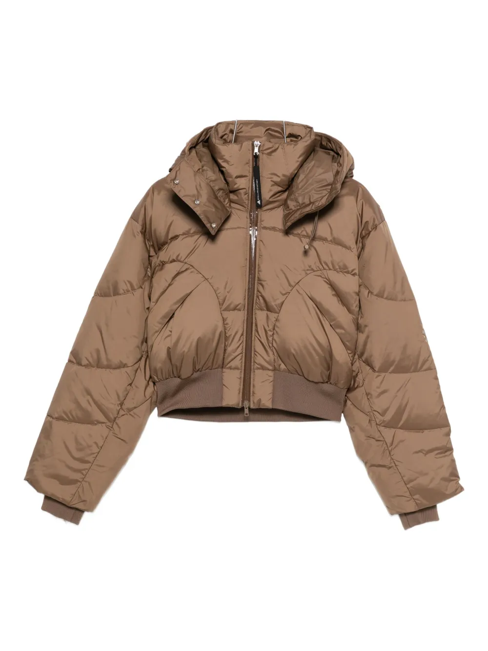 

Стеганая куртка с капюшоном adidas by Stella McCartney, коричневый