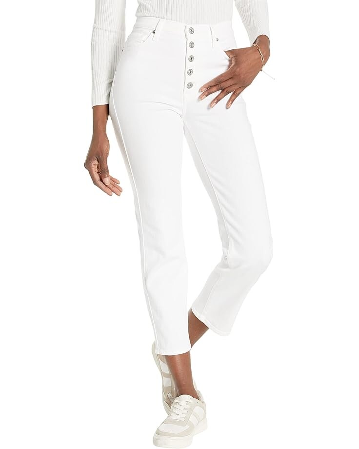 

Джинсы 7 For All Mankind High-Waist Cropped Straight in Luxe Vintage Soleil, цвет Luxe Vintage Soleil
