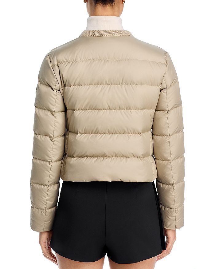 Пуховая куртка Mauvezin Moncler, коричневый/бежевый — фото 4