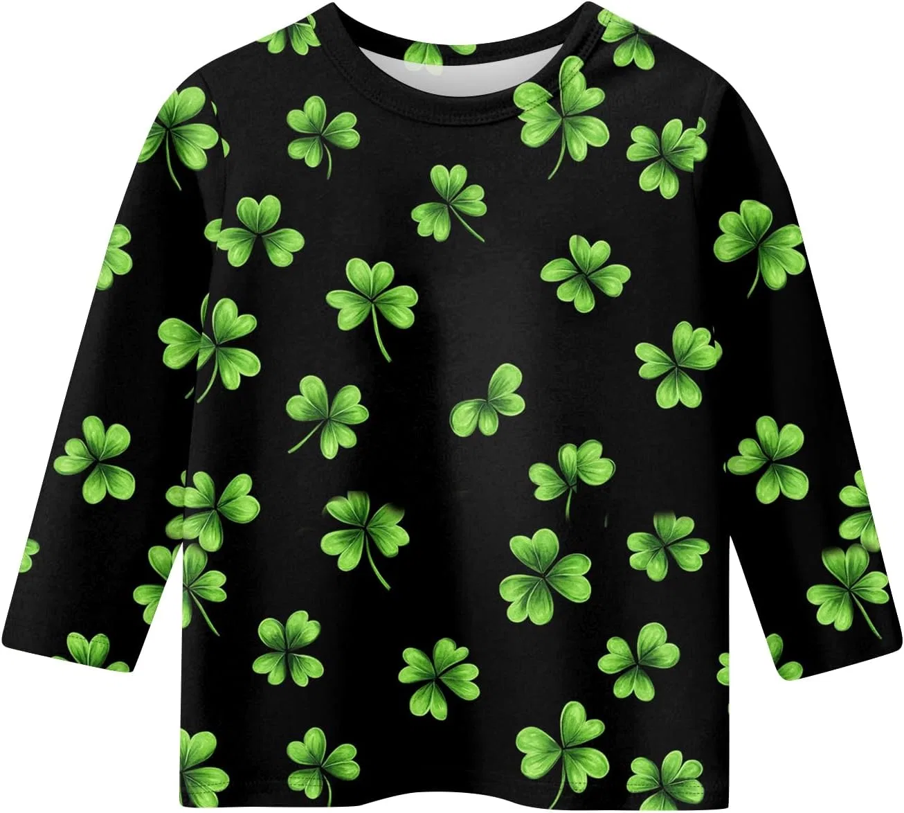 Детская футболка с принтом, St Patrick's Day, 1-black — фото 2