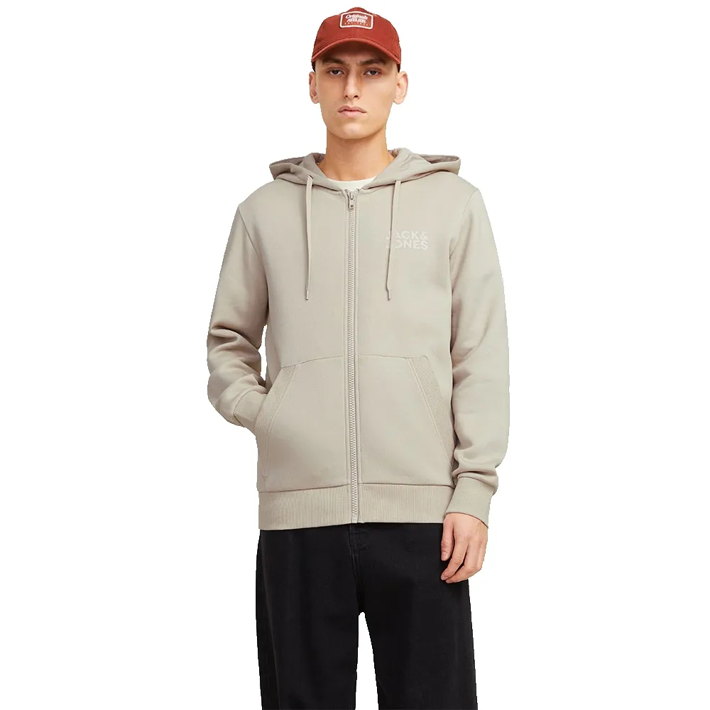 

Толстовка Jack & Jones Corp Logo full zip, бежевый