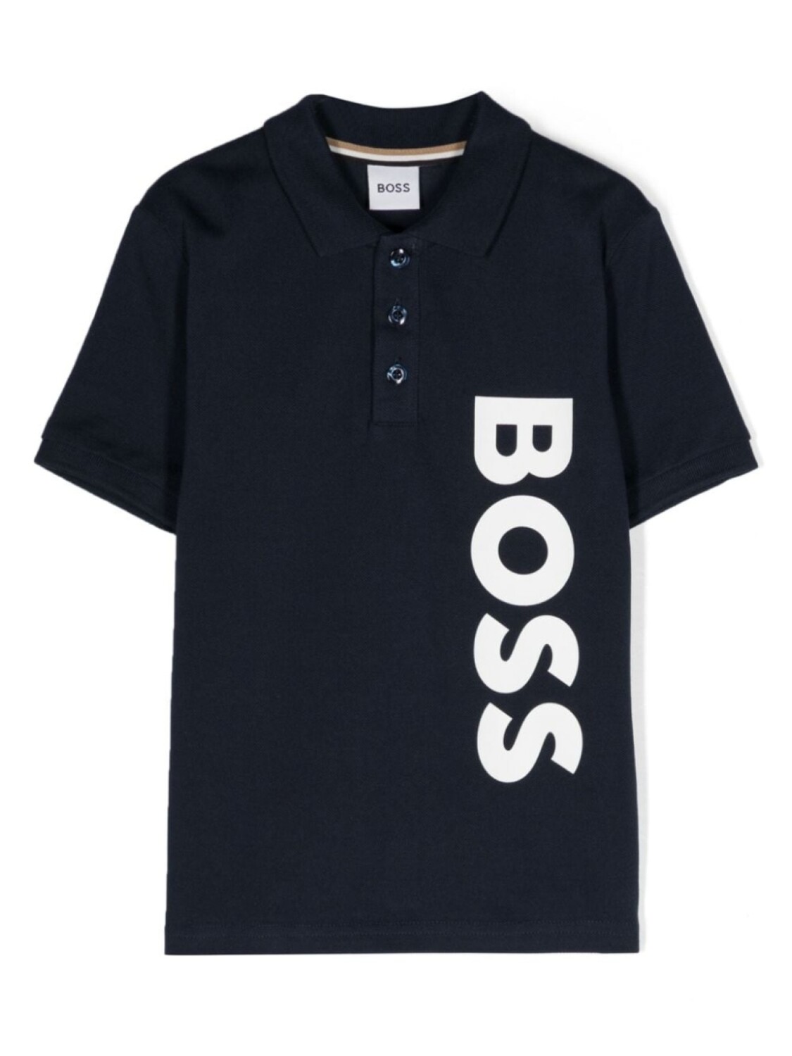 

BOSS Kidswear рубашка поло с логотипом, синий