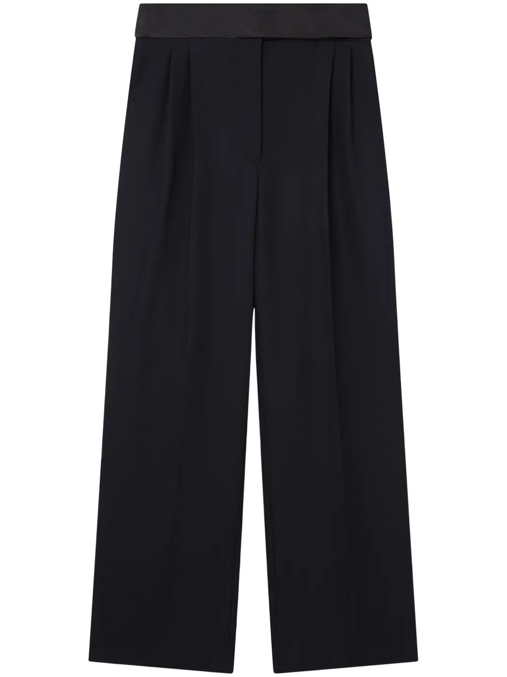 

Шерстяные брюки широкого кроя STELLA MCCARTNEY, черный