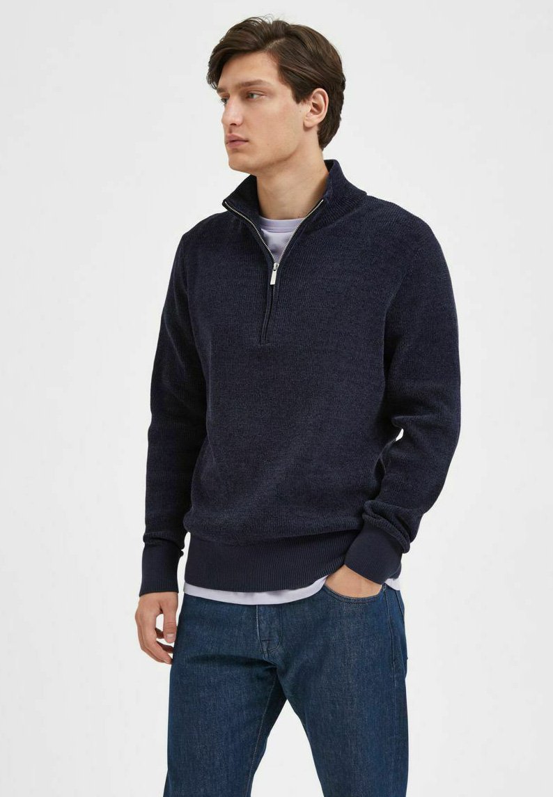 

Джемпер HIGH NECK Selected Homme, темно-синий