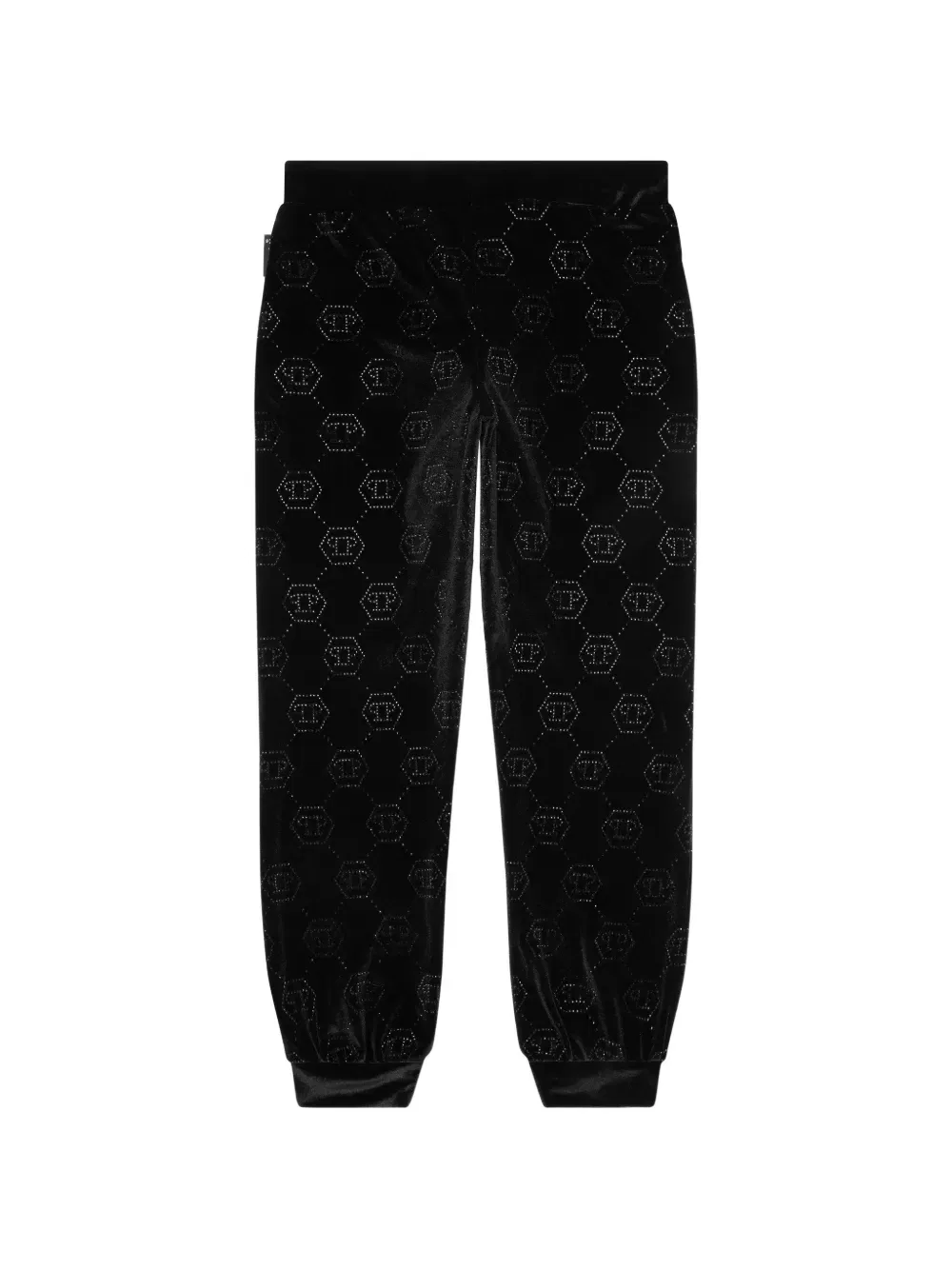 Спортивные брюки с монограммой Strass Philipp Plein Junior, черный — фото 2
