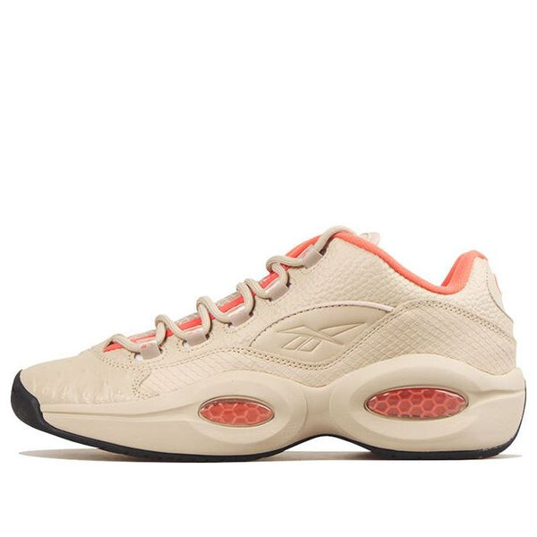 

Кроссовки question low 'exotic leathers' Reebok, бежевый