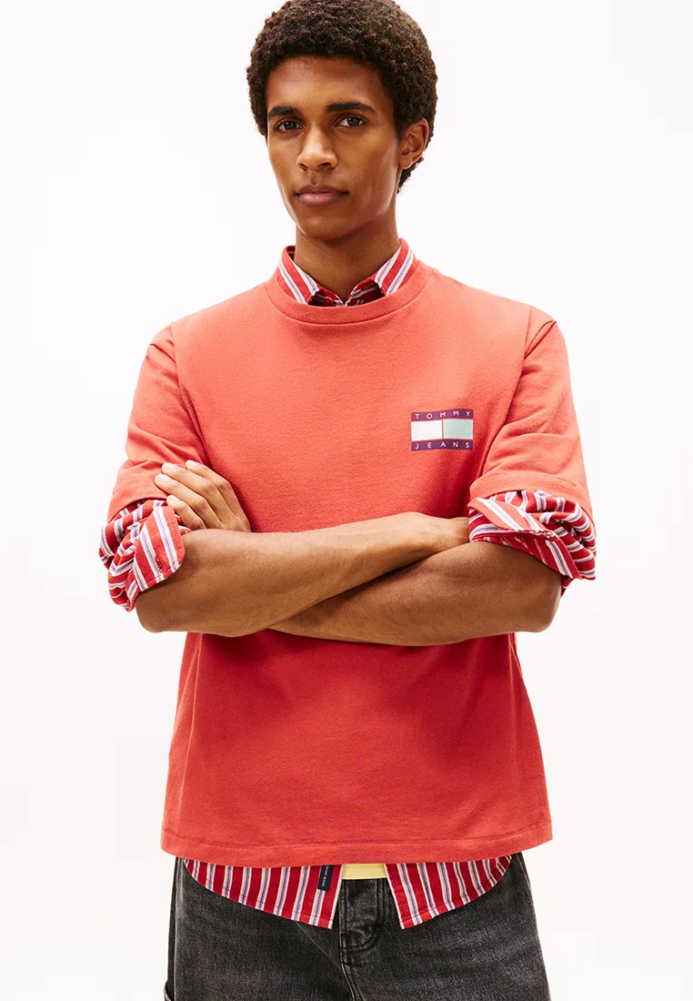Футболка с принтом, Tommy Jeans Tommy Hilfiger, красный