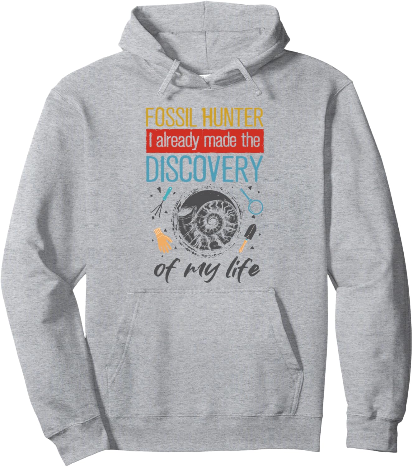 

Палеонтолог-ископаемый, коллекционер ископаемых, охота за ископаемыми, толстовка с капюшоном Fossil Hunting Gear, серый