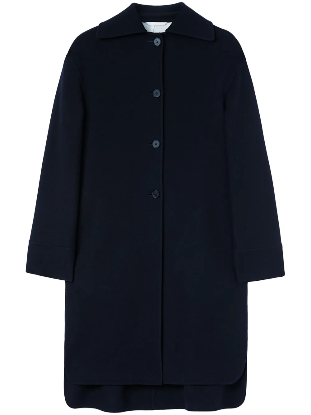 

Однобортное кашемировое пальто JIL SANDER, синий
