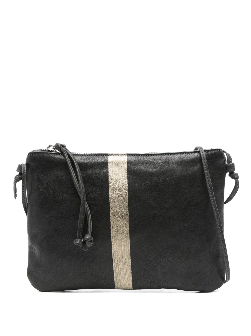 

Кожаная сумка с полосками SOMMET, черный