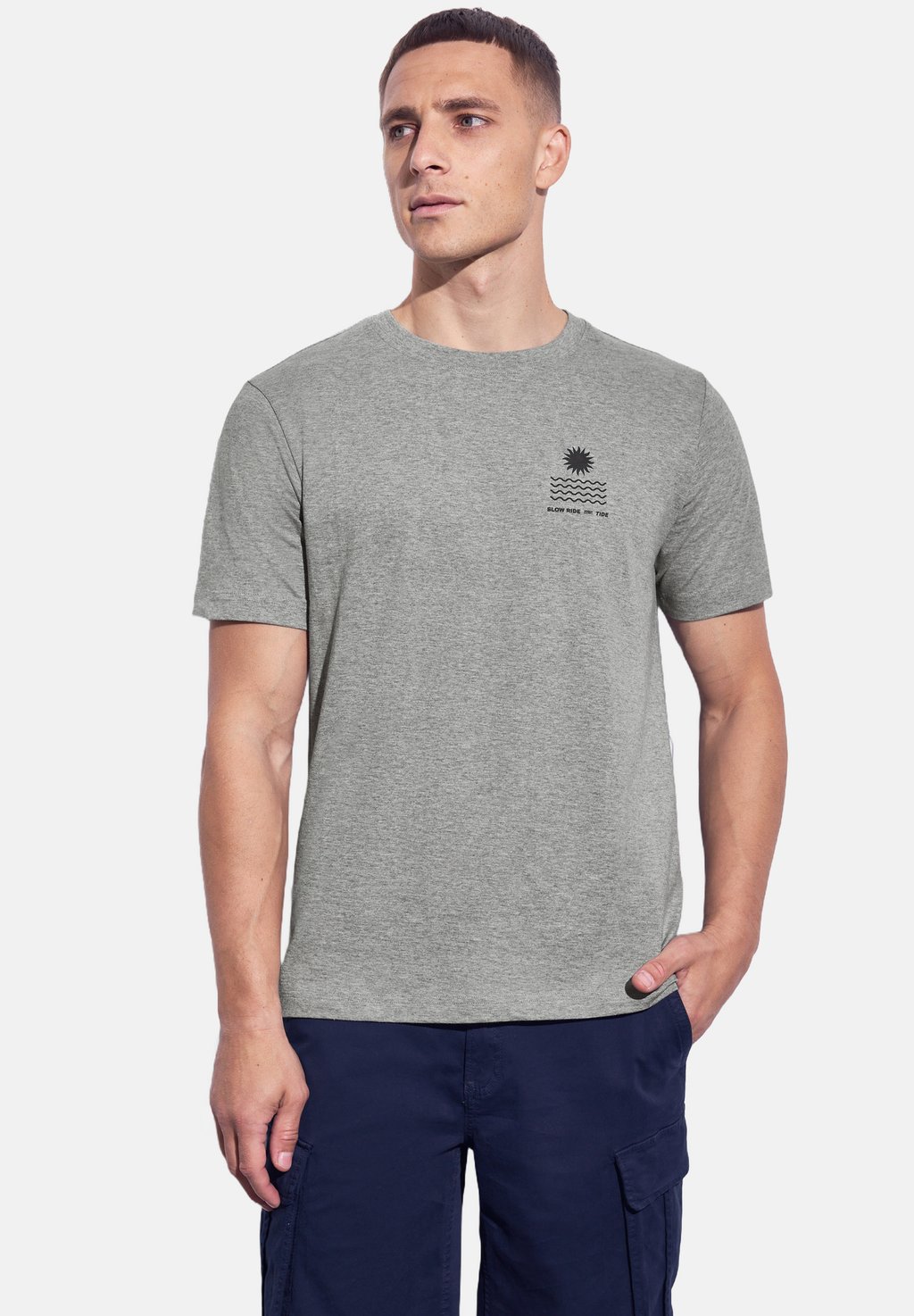 

Футболка с принтом MIT CHESTPRINT Street One MEN, серый