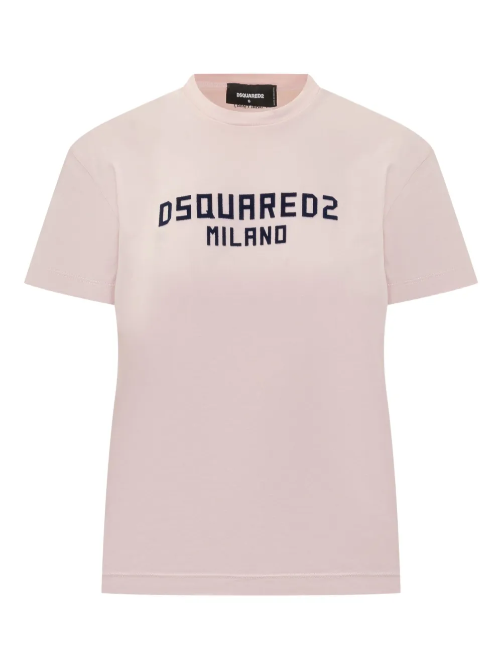 

Футболка с вышитым логотипом DSQUARED2, розовый