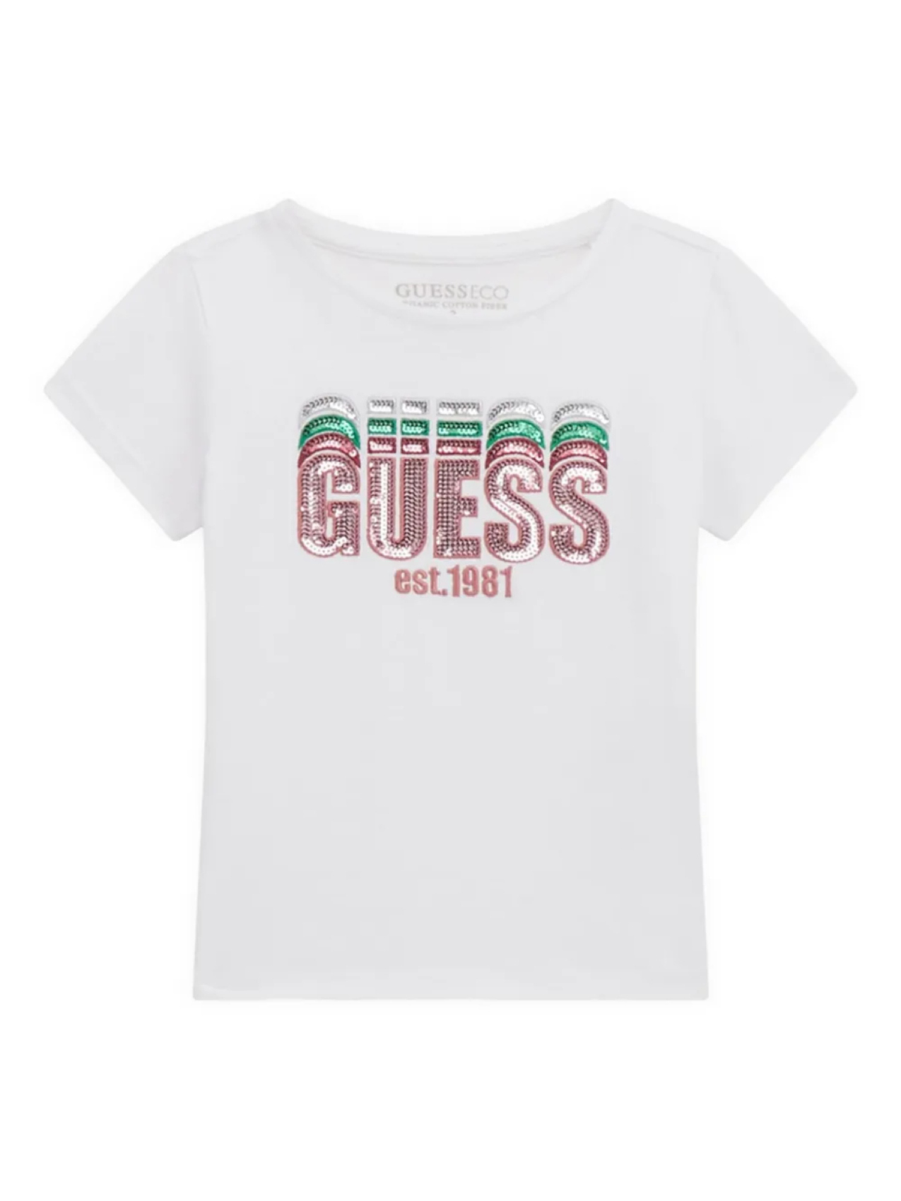 

Футболка с логотипом guess kids, белый
