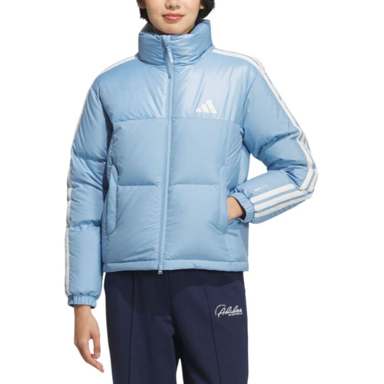 Утепленные пуховики и куртки ClimaWarm для женщин Adidas, синий — фото 3