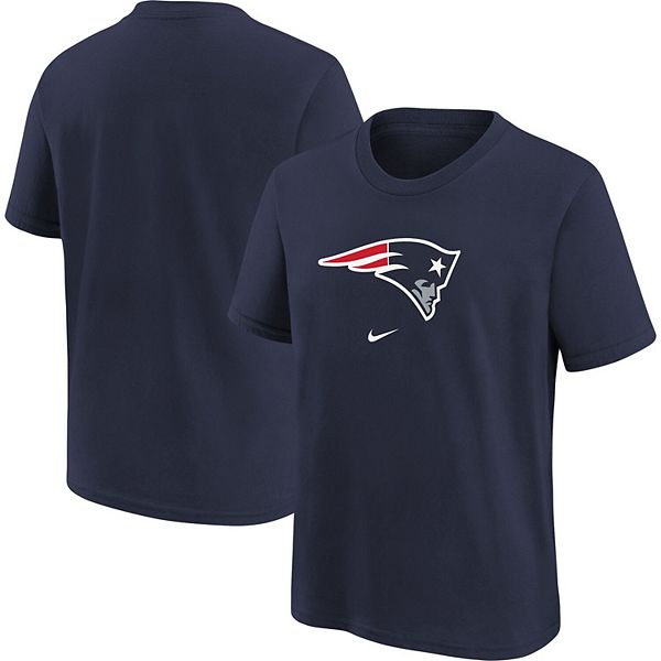 

Футболка youth navy new england patriots logo Nike