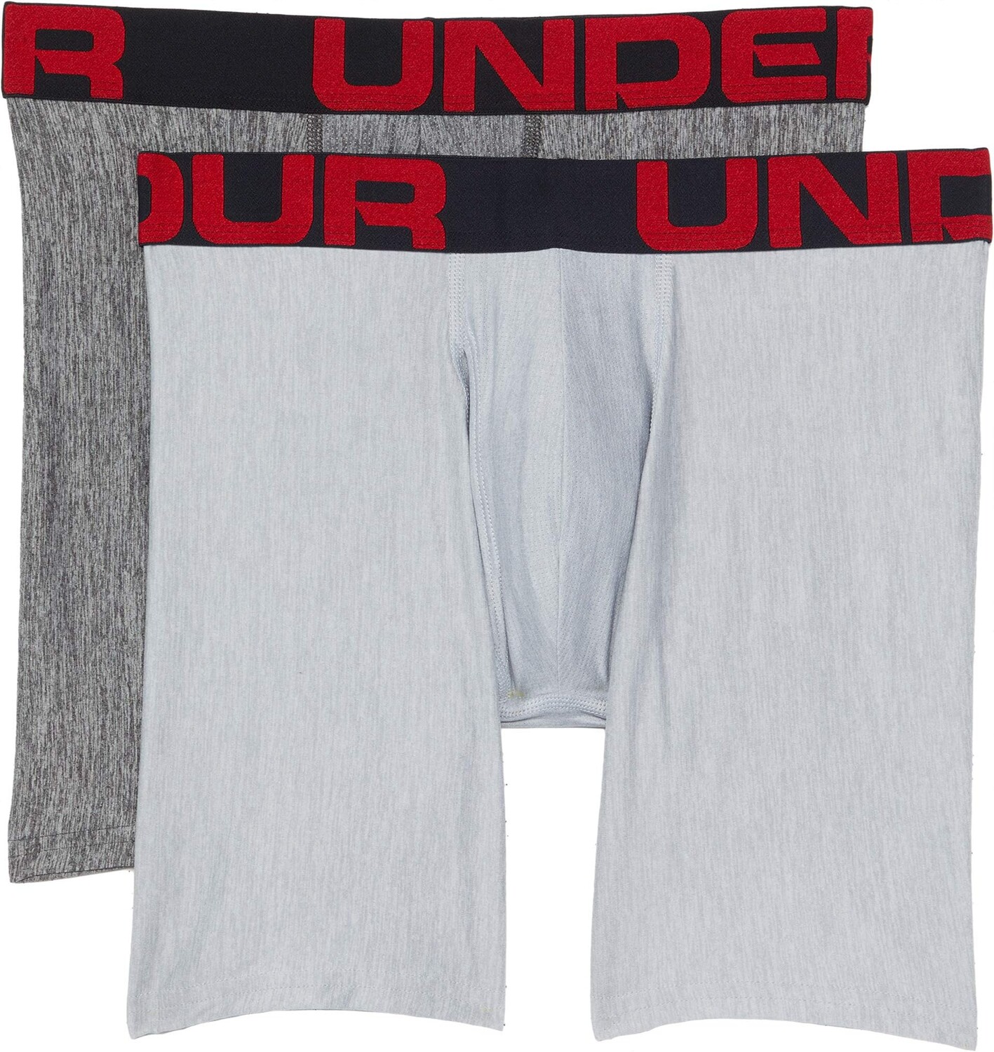 

Боксеры Under Armour Tech 6" Boxerjock 2-Pack, цвет Mod Gray Light Heather/Jet Gray Light Heather