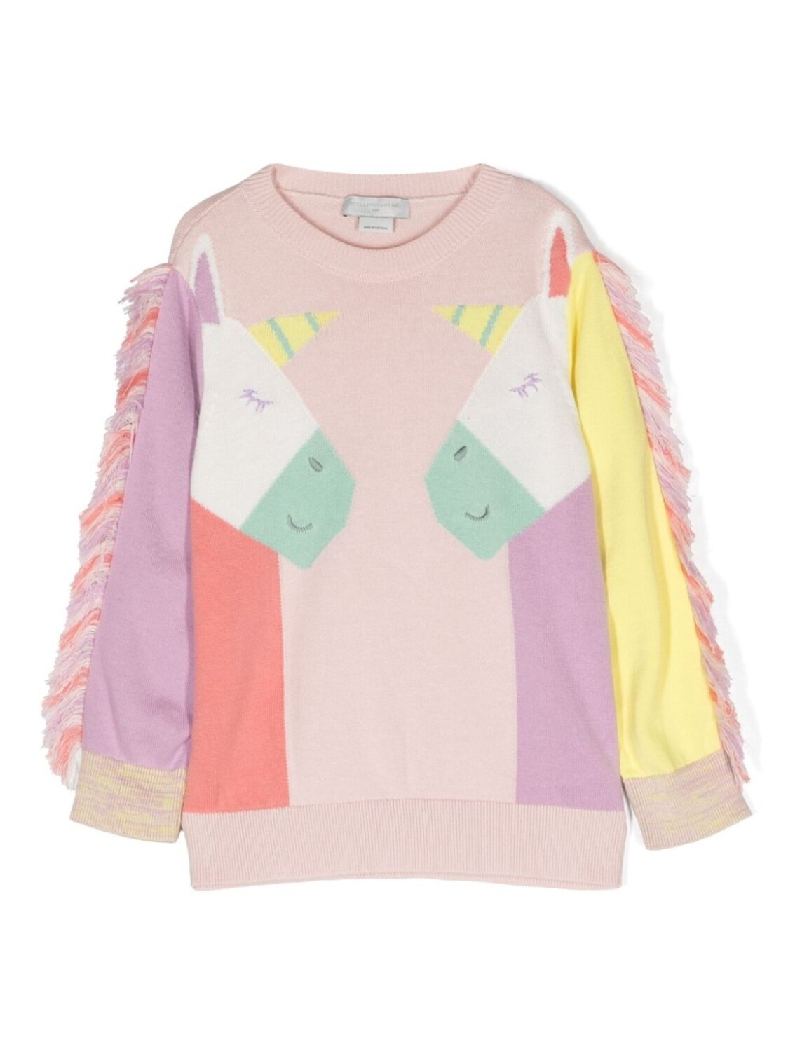 

Толстовка с бахромой и принтом Stella McCartney Kids, розовый