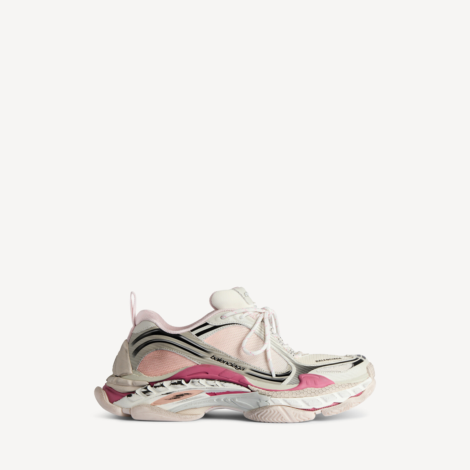 BALENCIAGA Женские кроссовки Triple S.2 с градиентом, фиолетовые