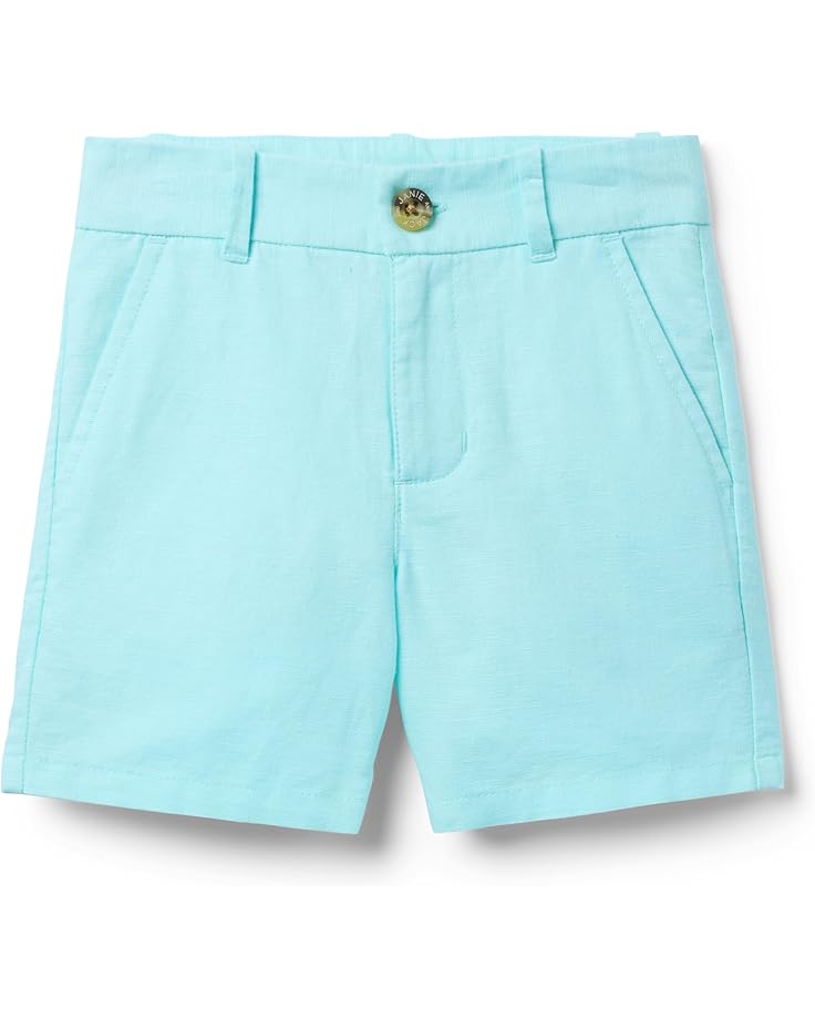 

Шорты Janie and Jack Boys Linen Flat Front Short, синий