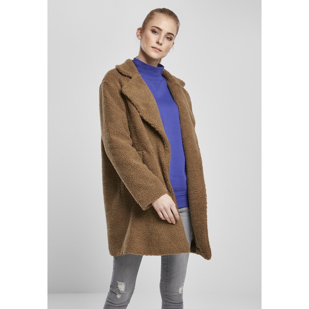 

Куртка Urban Classics Oversized Sherpa, коричневый