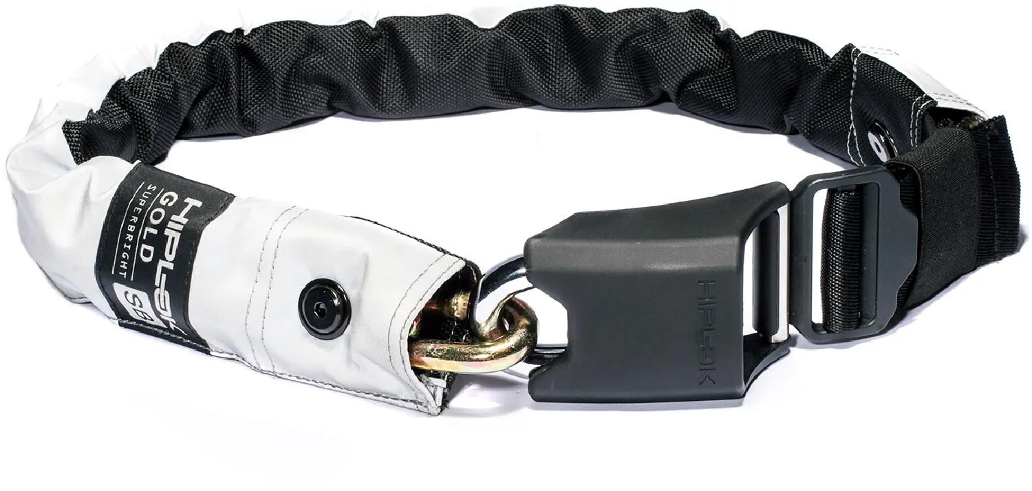 

Золотой максимальной защиты носимый цепной замок Hiplok, Superbright