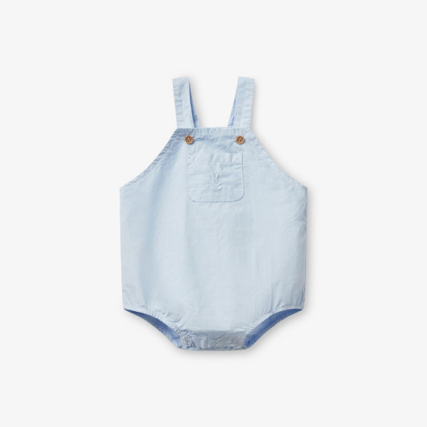 

Безрукавный хлопковый комбинезон 1-18 месяцев Benetton, голубой