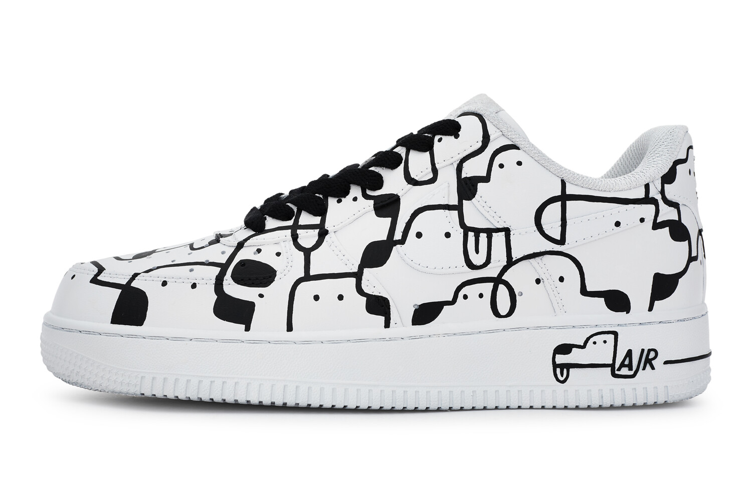 

Женские кроссовки для скейтбординга Nike Air Force 1, Black/White