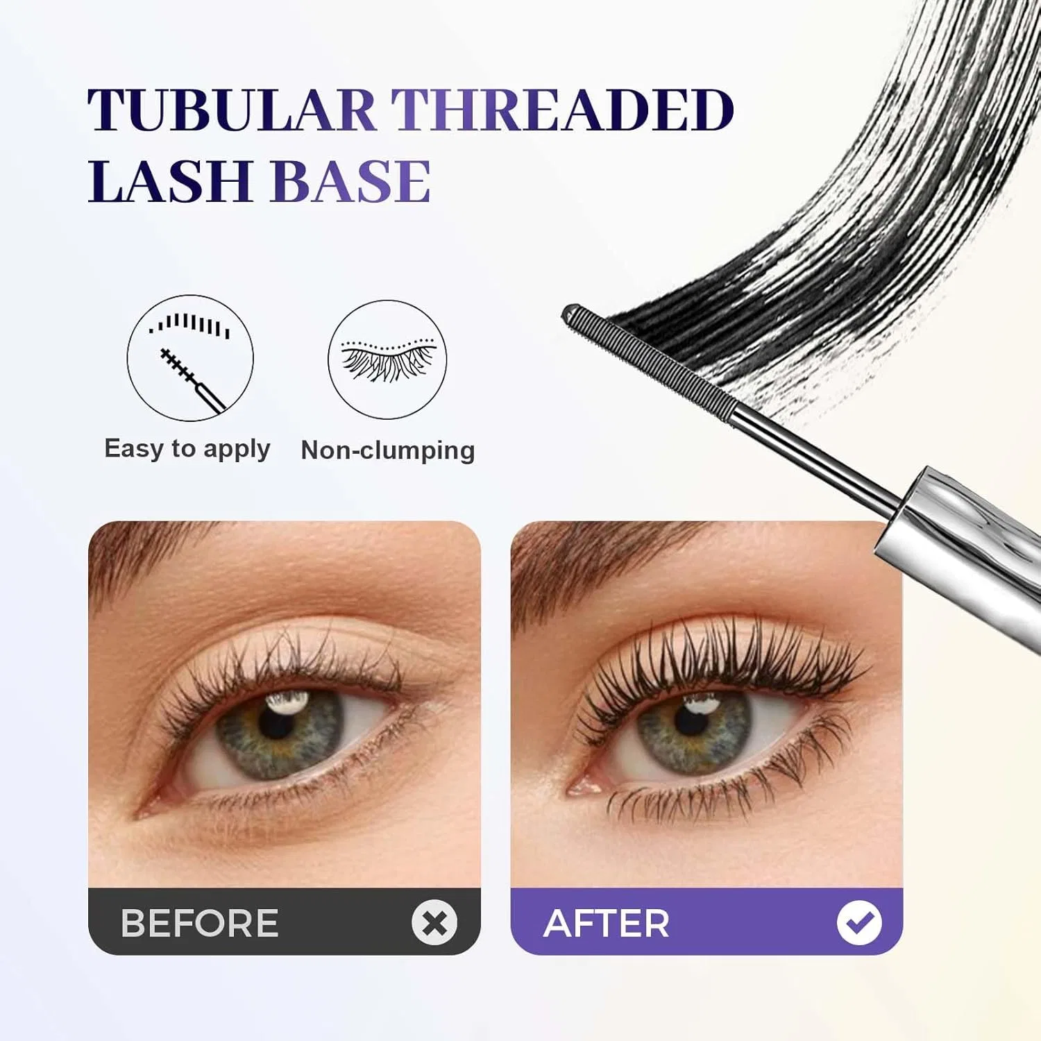 Водостойкая тушь для ресниц 3D Curling Eyelash Iron, 3 шт. Generic, 3Pc — фото 3