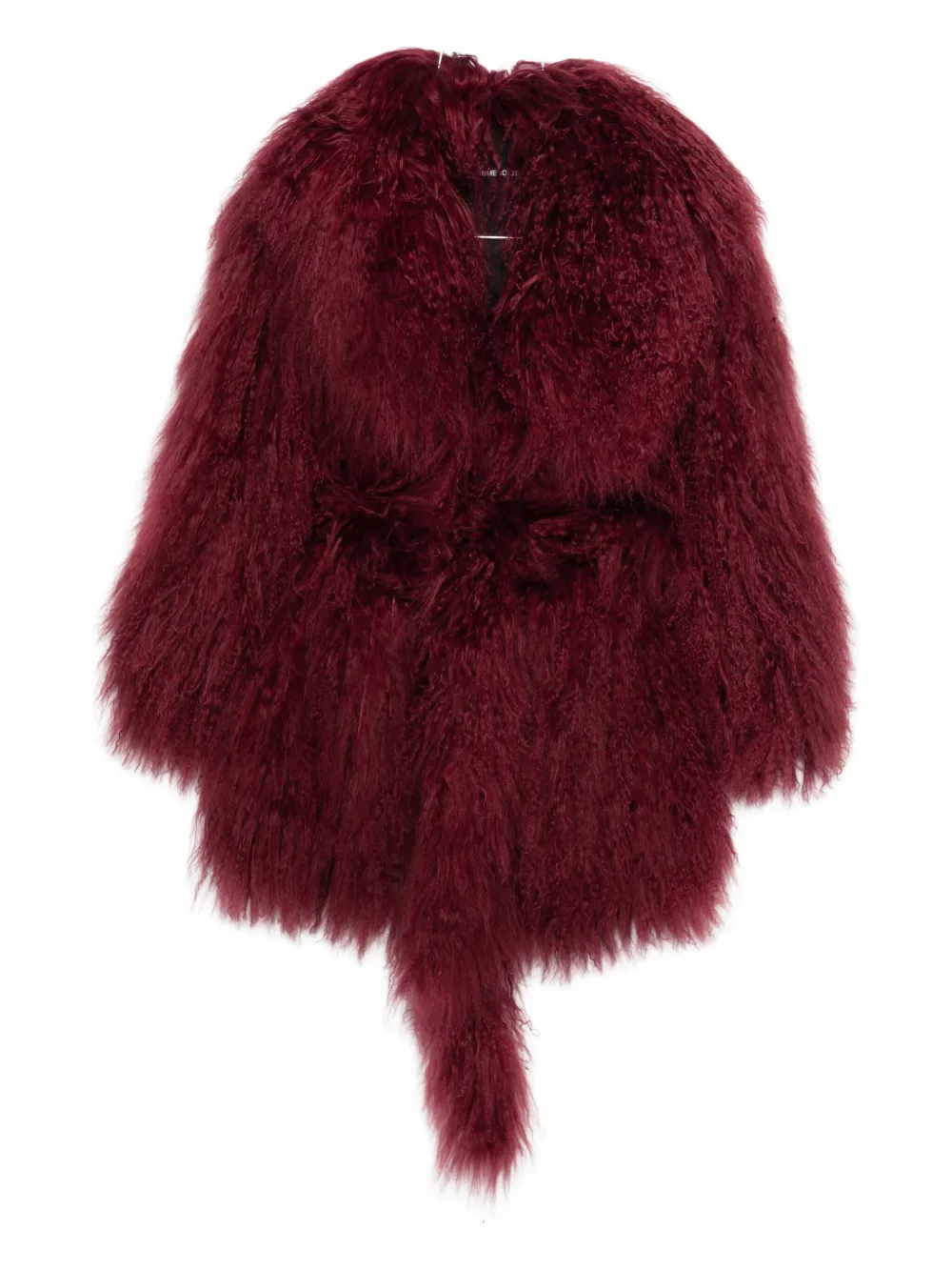 

Пальто оверсайз с поясом Numerootto, красный