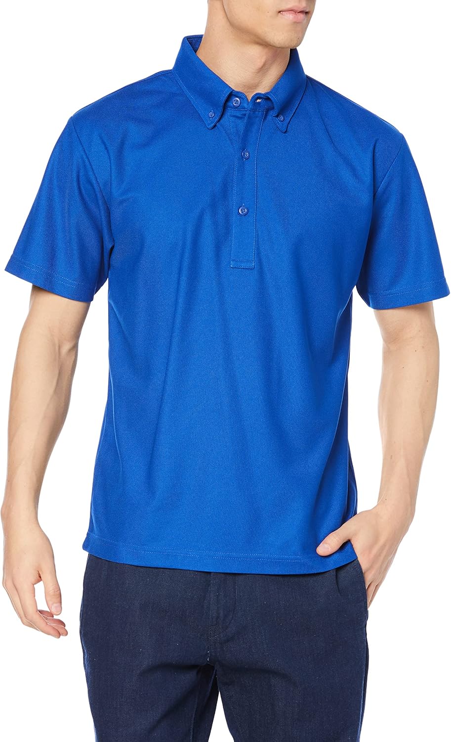 

Рубашка-поло F Style F-SD020748 с пуговицами F-Style, кобальтово-синий