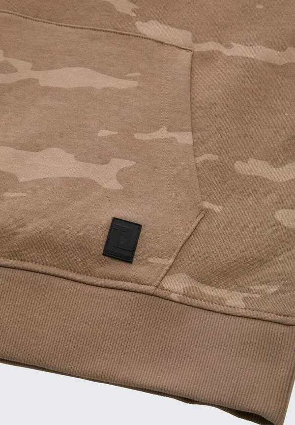 Худи оверсайз с принтом по всей поверхности Tom Tailor, Spotted Taupe Design — фото 3