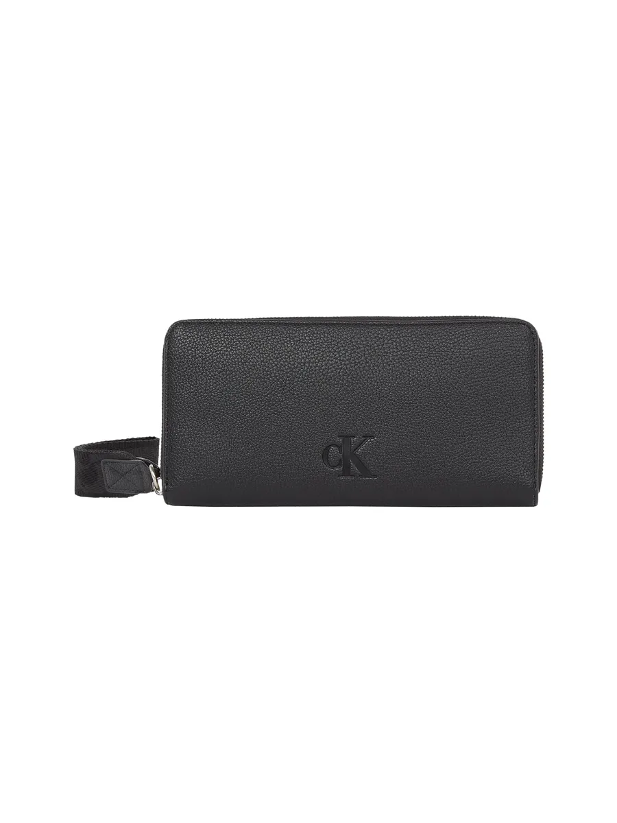 

Кошелек Calvin Klein Jeans "OVER WEBBING ZIP AROUND", женский кошелек, черный