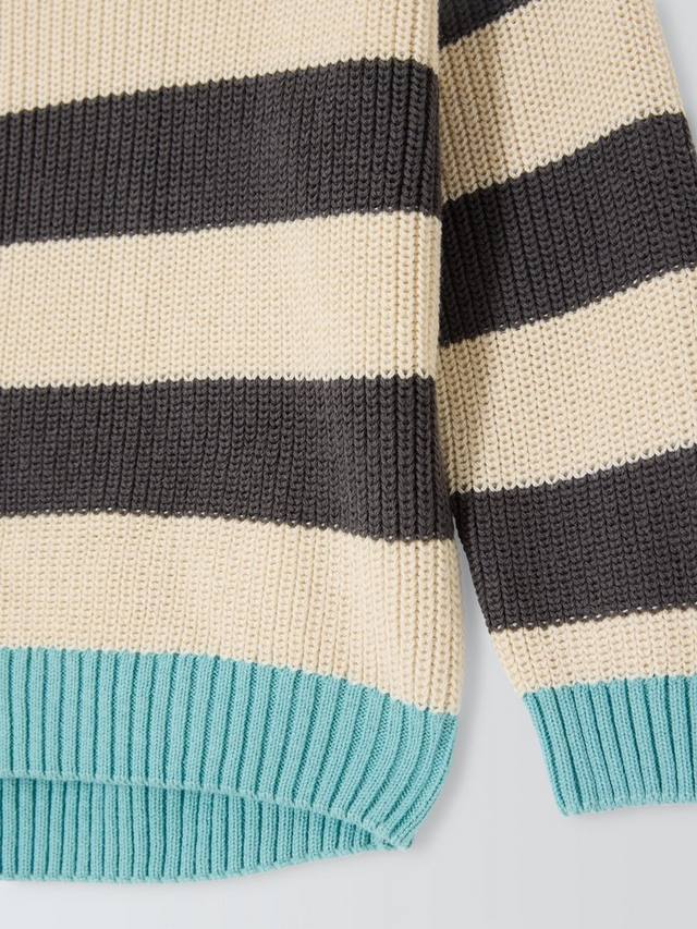 Детский джемпер с контрастной полосой по краю John Lewis, Mono Stripe — фото 3