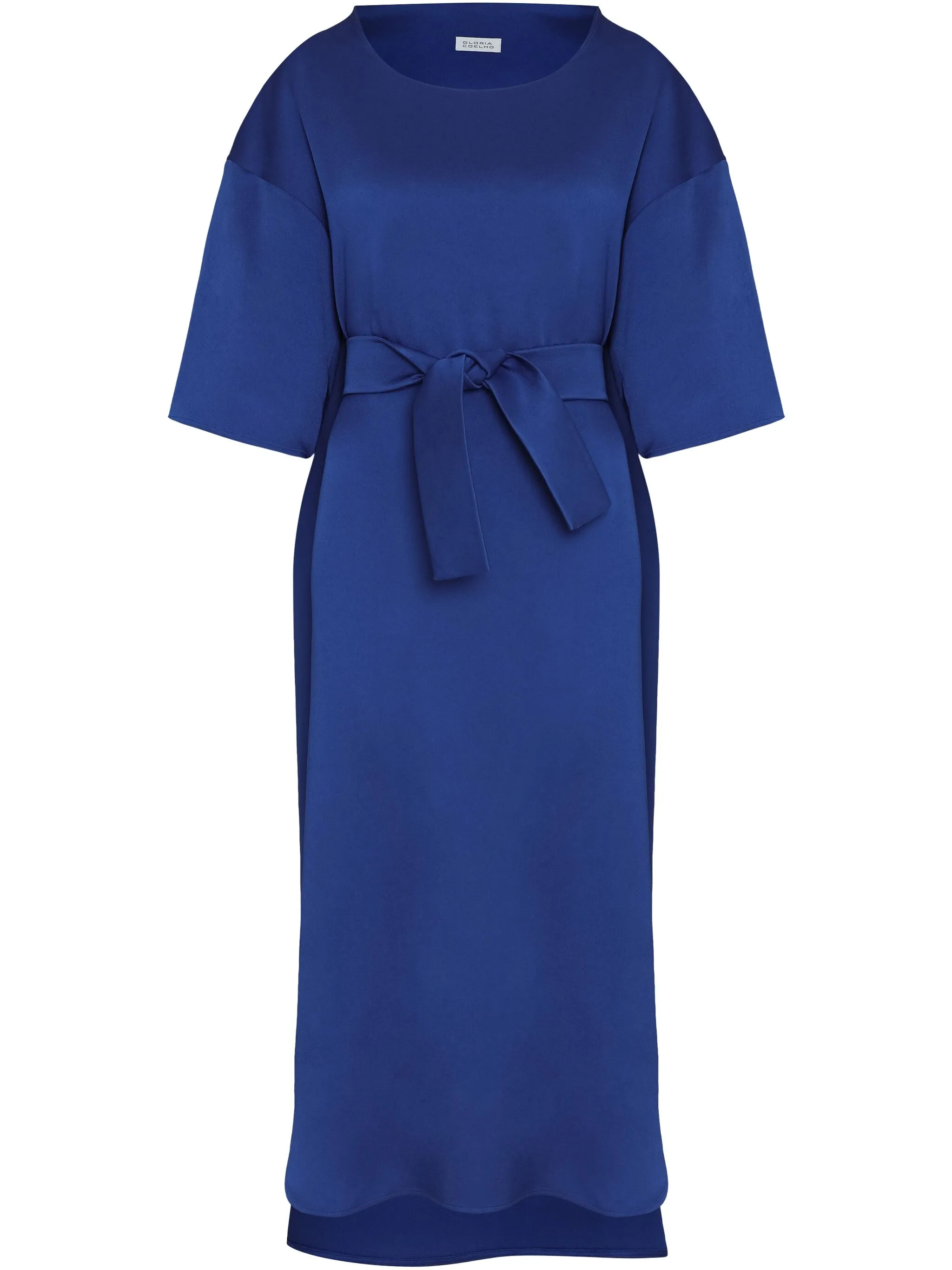 

Платье миди с поясом Gloria Coelho, синий