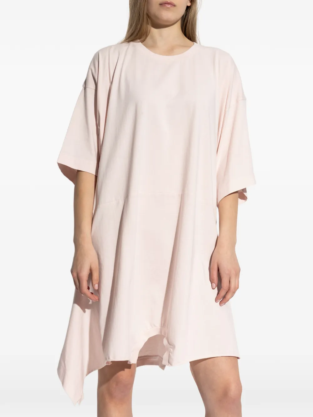 Асимметричное платье с короткими рукавами Mm6 Maison Margiela, розовый — фото 3